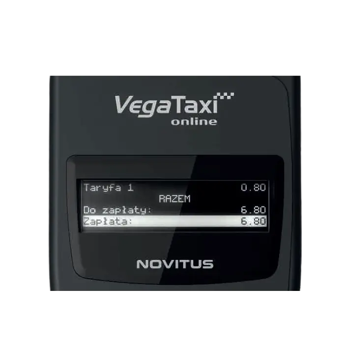 Wyświetlacz kasy fiskalnej Vega Taxi Online